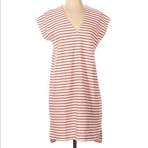 Madewell striped shirt dress
